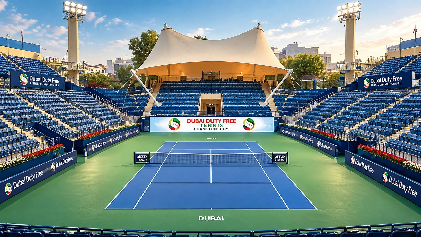 Photograph of Dubai Duty Free Tennis Stadium